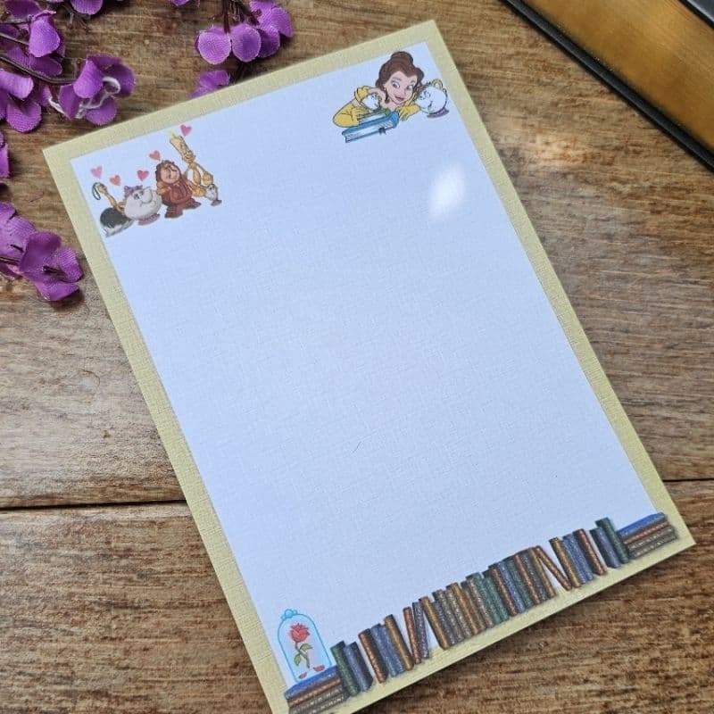 Bloco de notas bloco de anotações bloquinho de anotações a bela e a fera livro