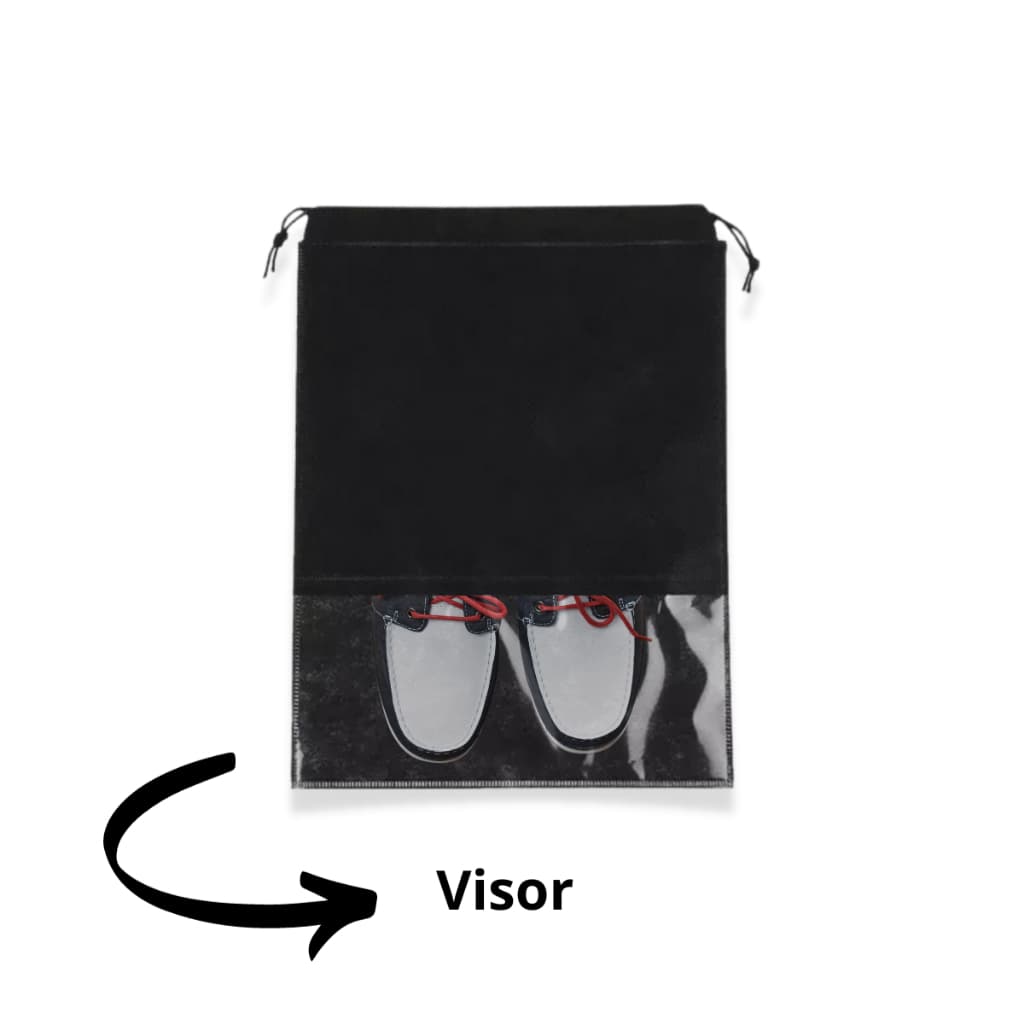 5 Saco Organizador Em Tnt Sapato  Visor Transparente