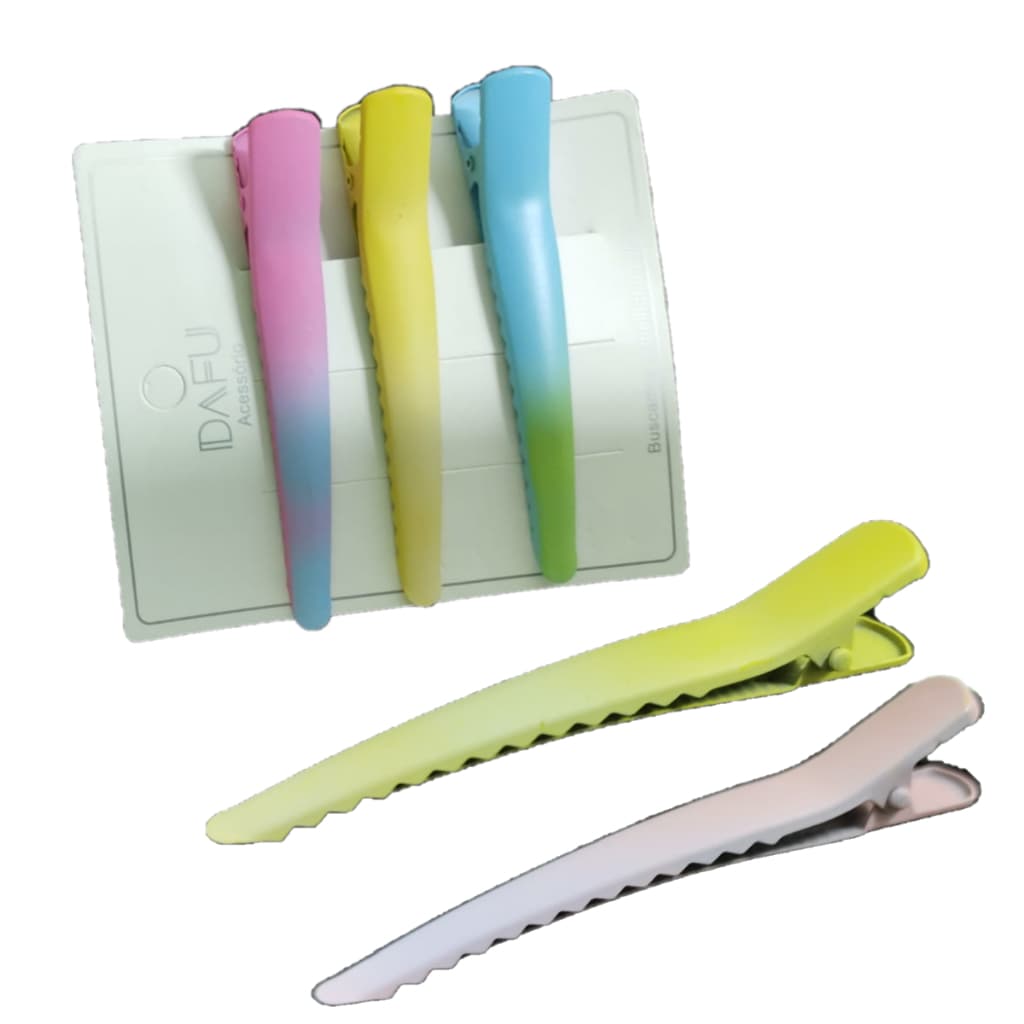 Kit 3 Presilhas Coloridas Para Cabelo DAFU
