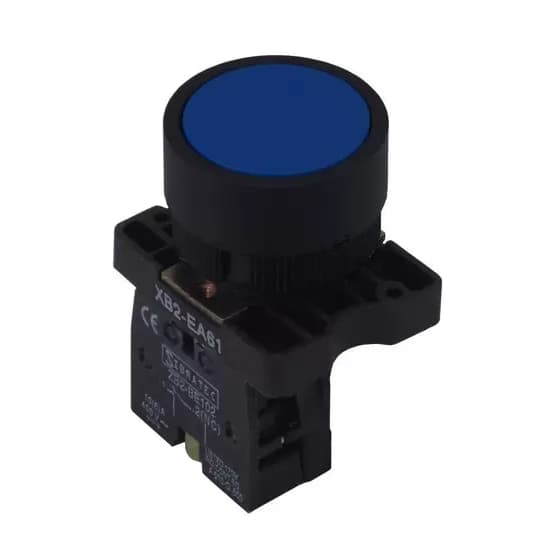 Botao Normal Azul c/ 1na - Sibratec