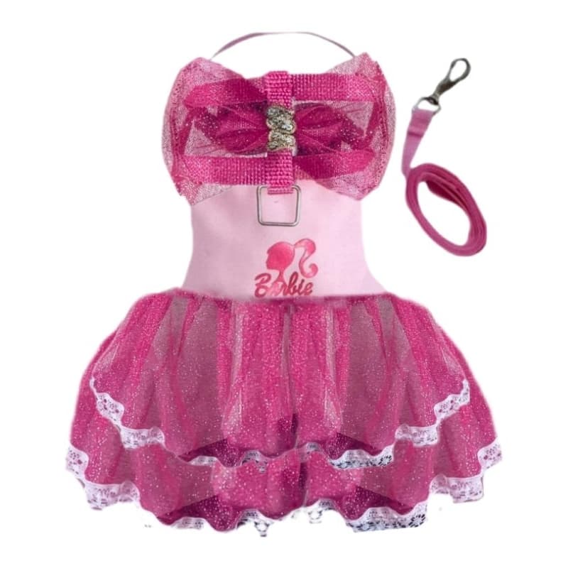COLEIRA BARBIE ROUPA PET CACHORRO GATO COELHO