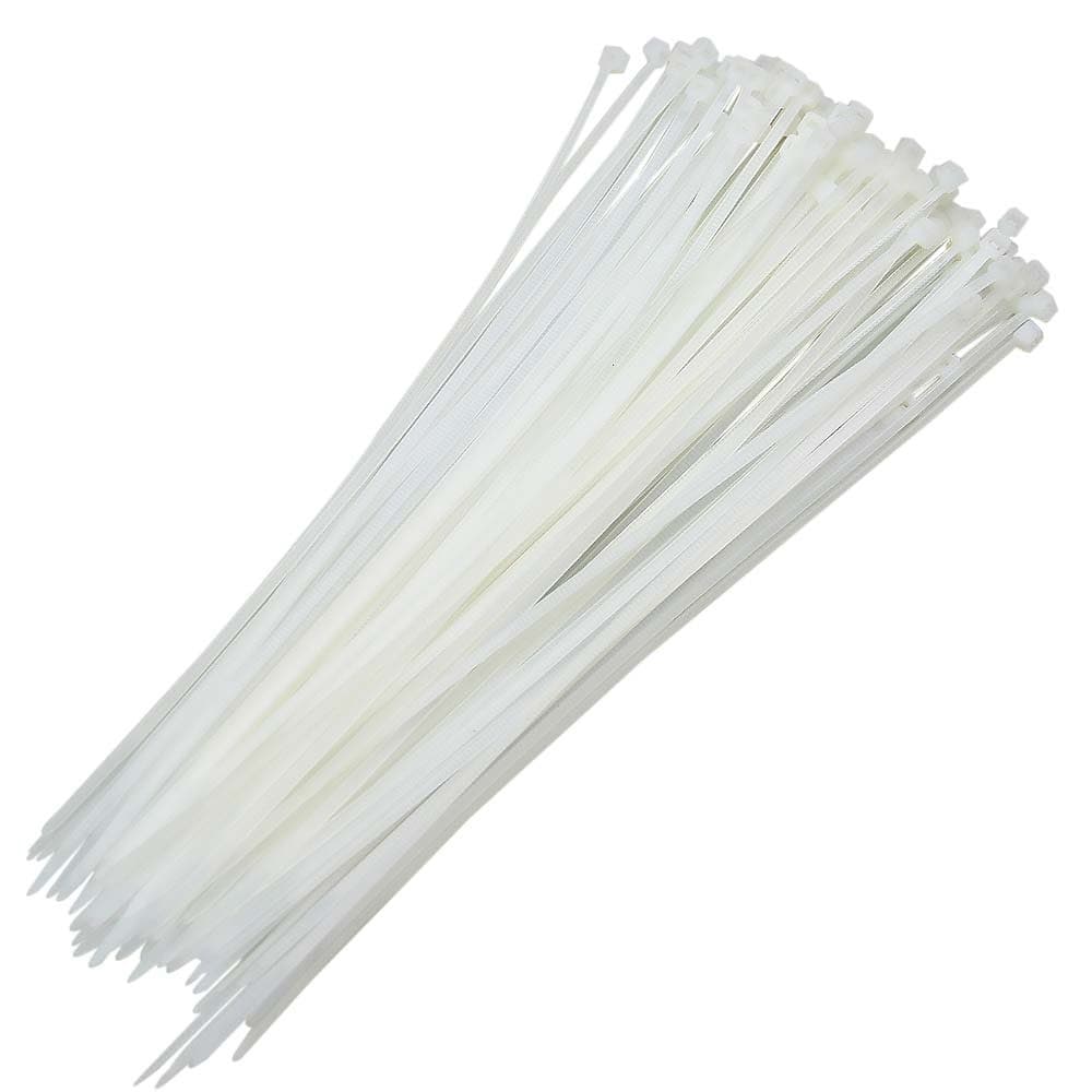 Abraçadeira Nylon Branca/Preta C/100 Unidades (Enforca Gato)