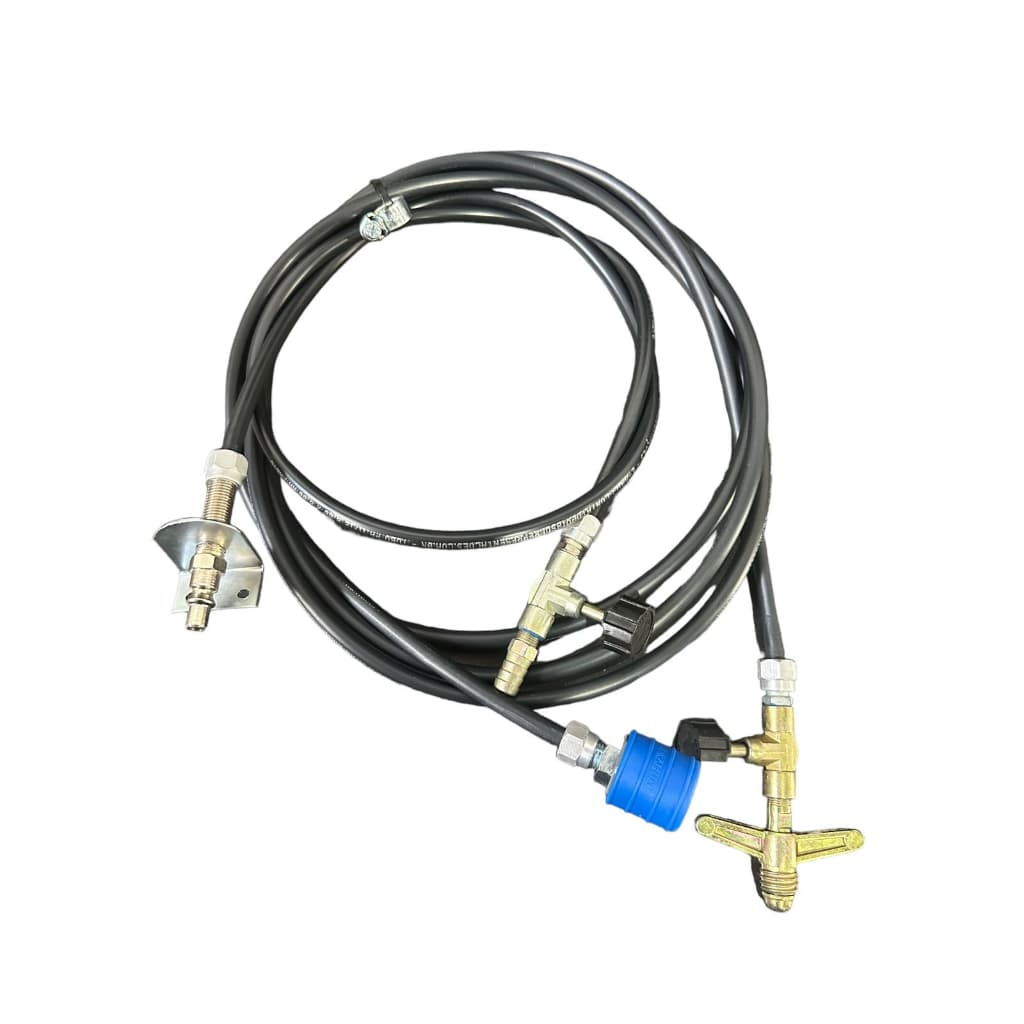Kit Mangueira De Gás Cozinha Caixa Caminhão Gaveta Completo Fogareiro Liquinho Bujão de Gás Mangueira Rodoar
