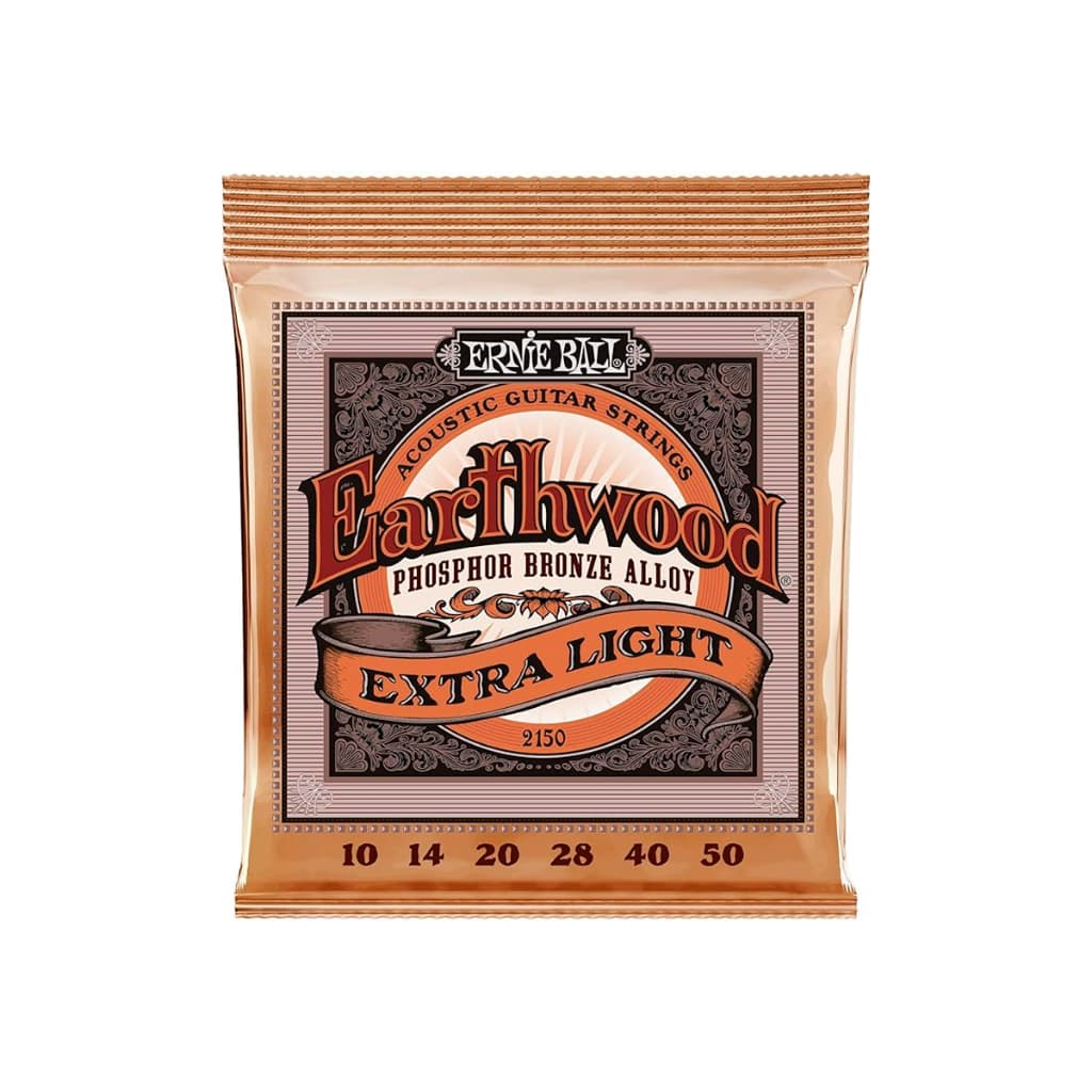 Encordoamento Ernie Ball 010 Earthwood Phosphor Bronze para Violão Aço 2150