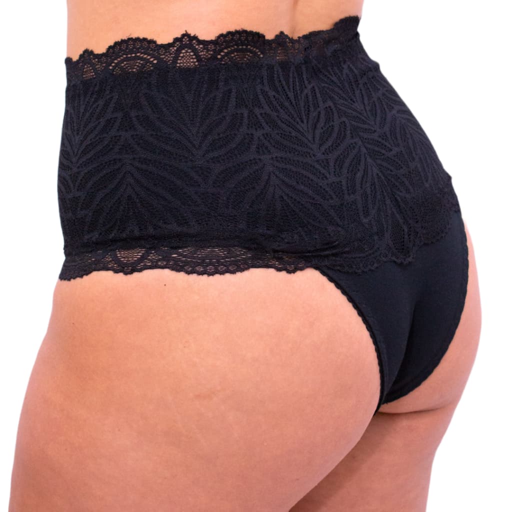 Kit 10 calcinha cós alto modeladora reduz medidas cinta pós parto algodão calcinhas - Lafar