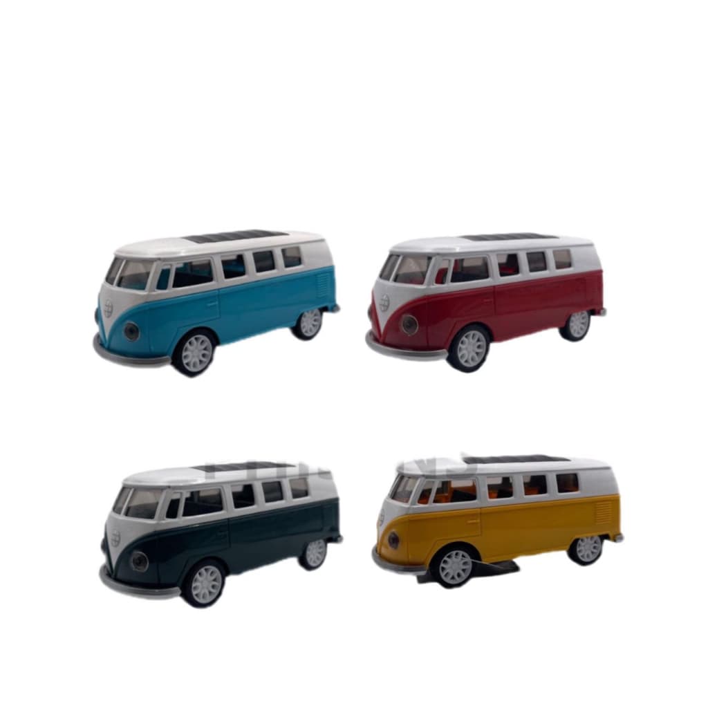 Carrinho Kombi Perua Metal Miniatura Fricção Abre Porta CHE-25