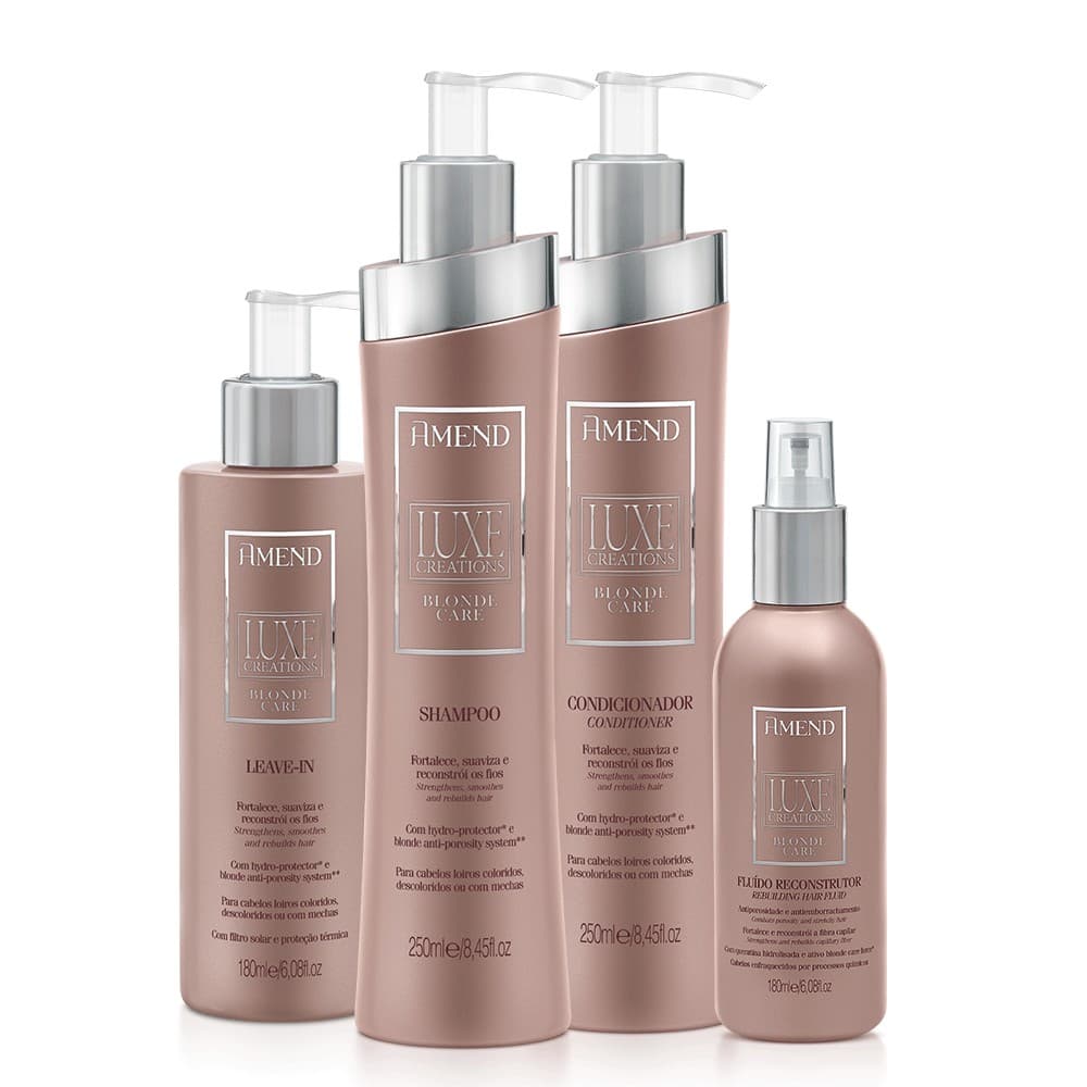 KIT LUXE CREATIONS BLONDE CARE 4 PRODUTOS