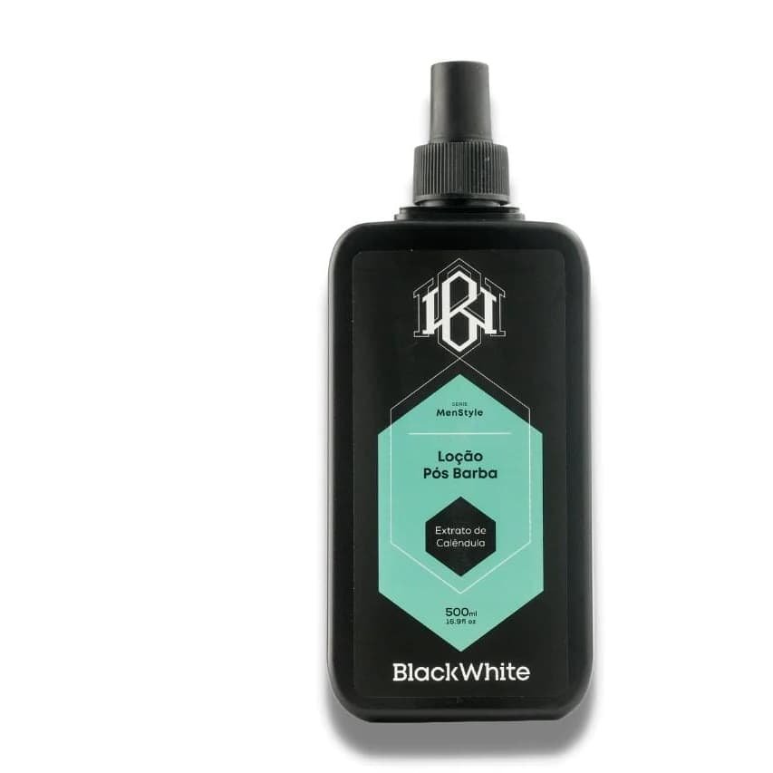 Água Facial pos barba Black White 500ml