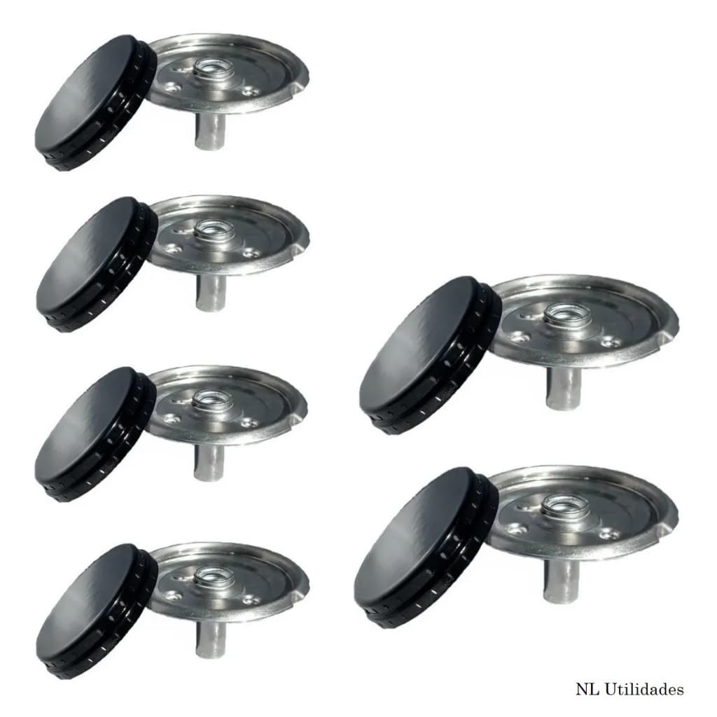 Kit Espalhadores com Queimador Fogão Esmaltec Caribe 6 bocas