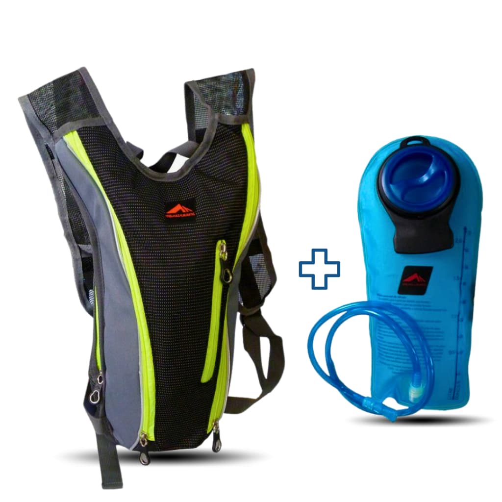 Mochila De Hidratação Hidra Bag Com Cantil - Trilhas E Rumos Camping