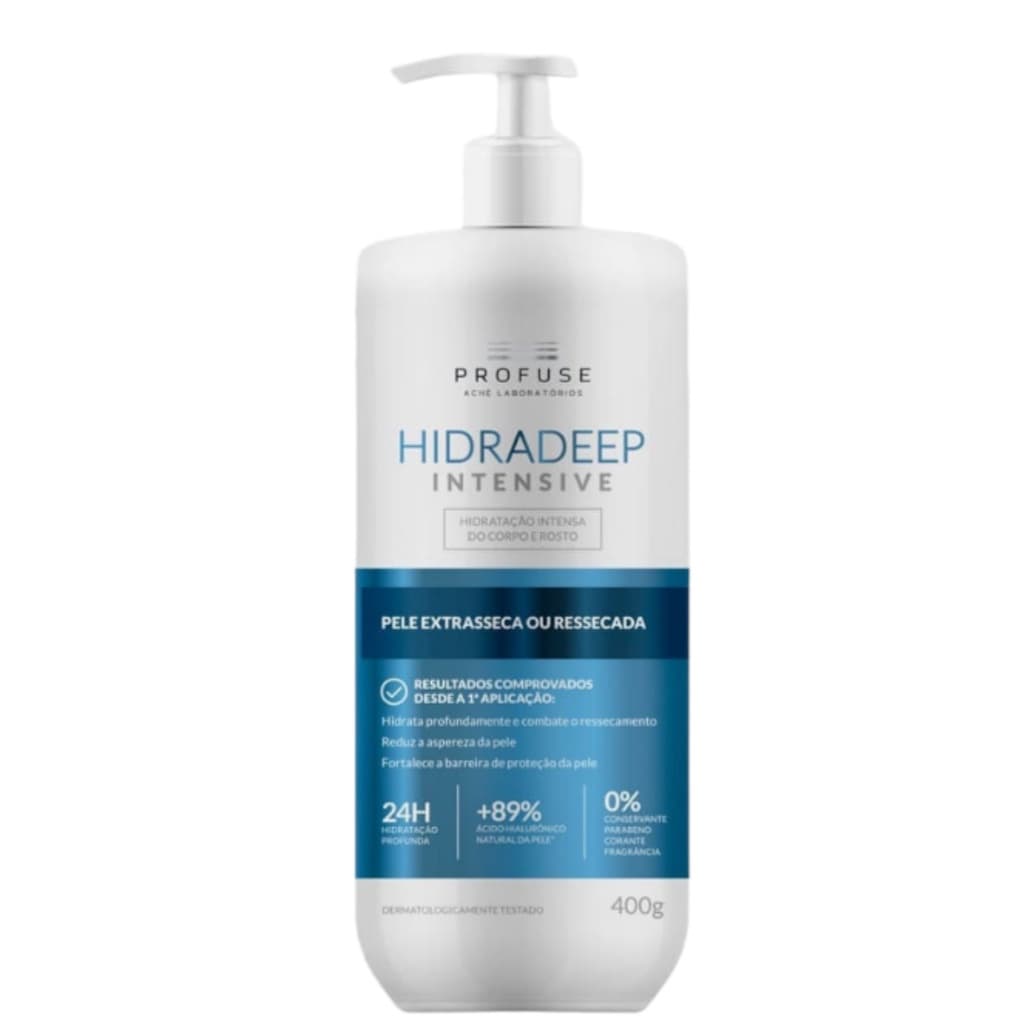 Loção Hidratante Hidradeep Intensive Pele Seca a Muito Seca 400g - profuse