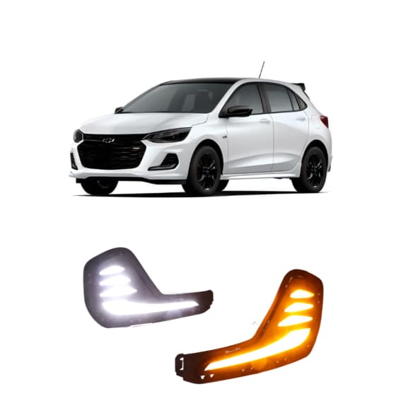 Kit de Farol de Neblina/Farol de Milha/Farol DRL Chevrolet Onix 2020-2024