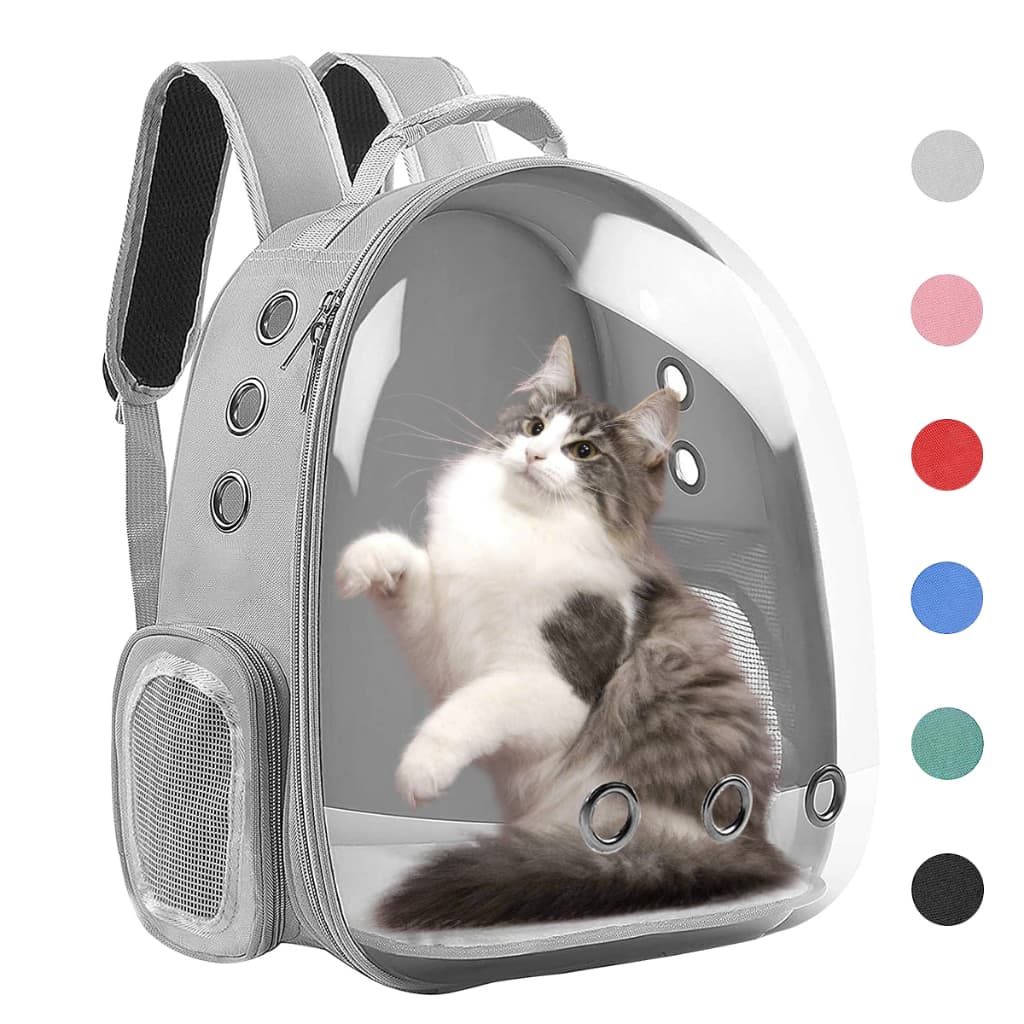 Mochila Astronauta Transparente Visão Passeio Respirável Para Gato Animais