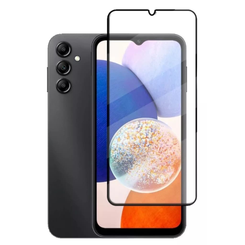 2 Películas de Vidro 3D para Samsung Galaxy A14 5g Full Cover Temperado Tela Toda Inteira Bordas