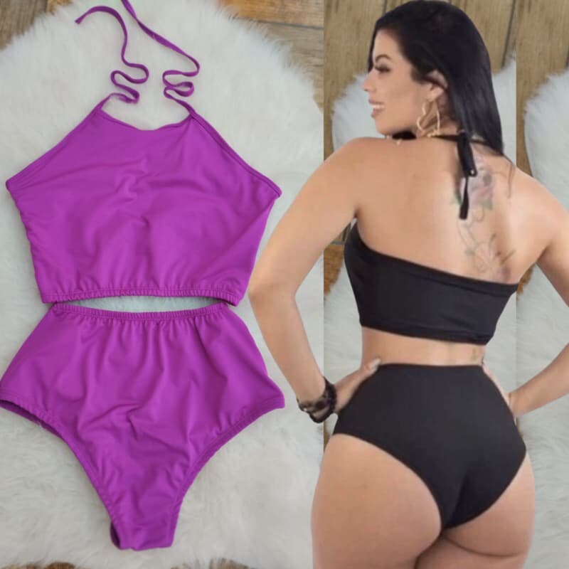 Biquini hot pant feminino frente unica