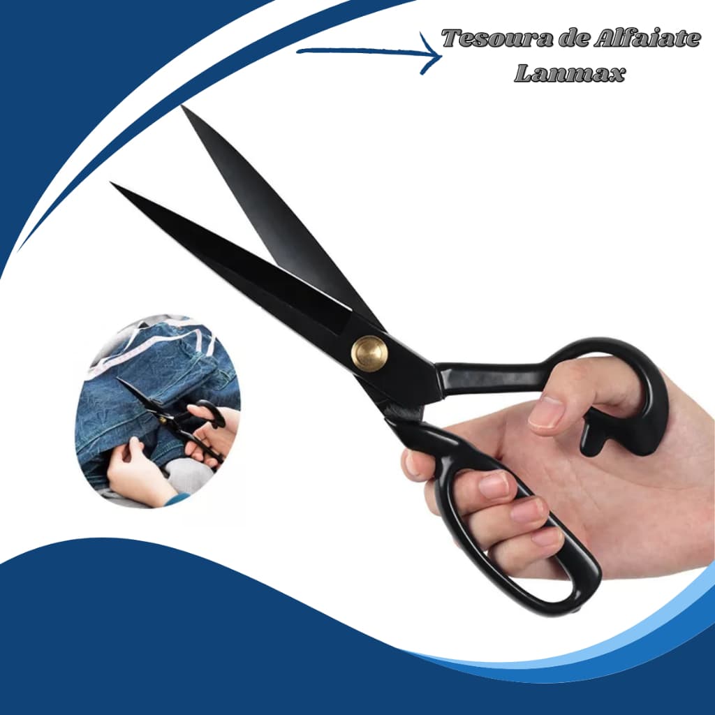 Tesoura De Corte E Costura Alfaiate  Polegadas Lanmax Diversos Tamanhos