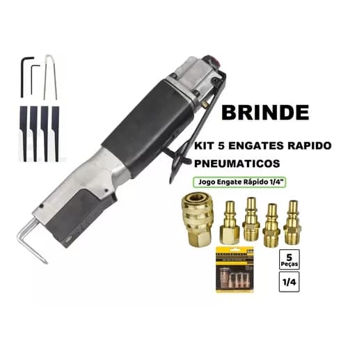Serra Tico Tico Pneumatica Sabre Kit Serras + Chave + Kit 5 Engates
