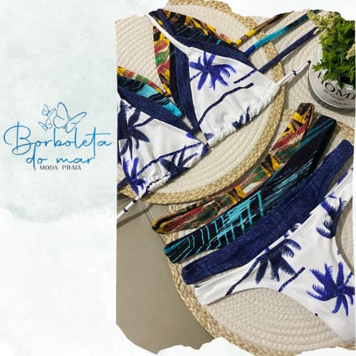 biquini feminino - biquíni cortininha - biquíni asa delta
