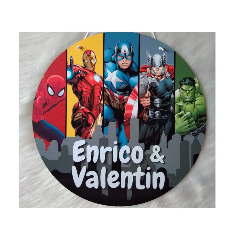 PORTA MATERNIDADE OU ENFEITE DE PORTA HEROI SUPER INFANTIL