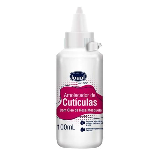 Amolecedor de Cutículas com Óleo de Rosa Mosqueta Ideal 100mL