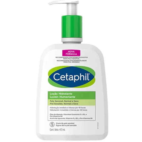 Cetaphil Loção Hidratante Corporal 473ml Hidratação Profunda Pele Sensível e Secura