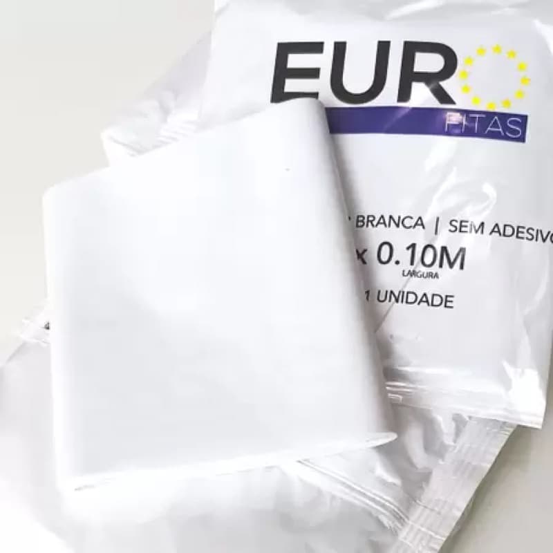 Fita Pvc Branca 10m x 0,10mm Para Refrigeração Promoção 5 Unidades