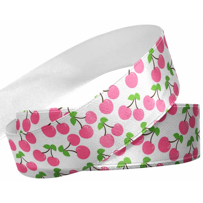 Fita de Gorgurão Cereja AL_05 - 38mm x 10m - Bela Fita - Coleção Frutas