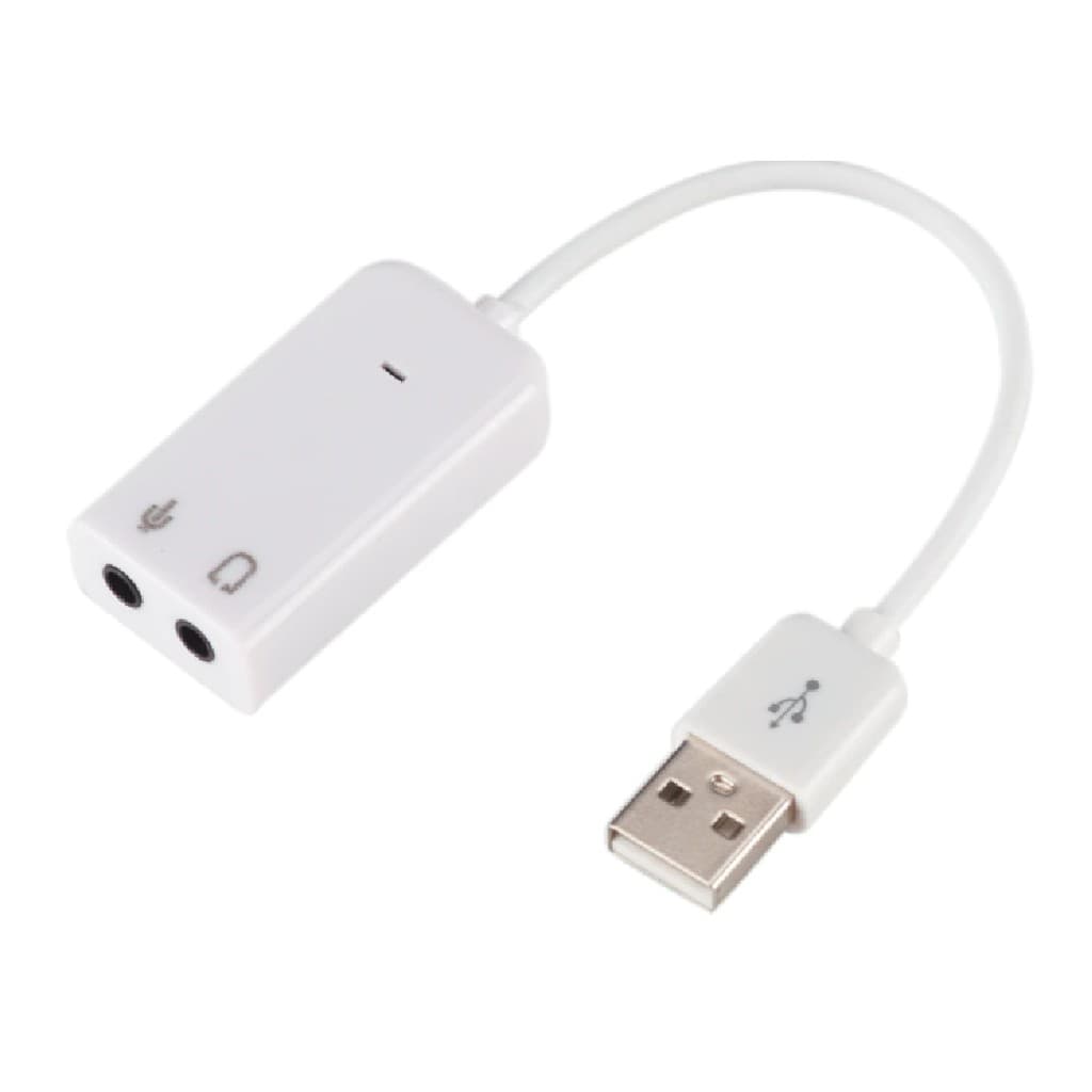 Placa De Áudio 7.1 Adaptador P2 para USB Fone