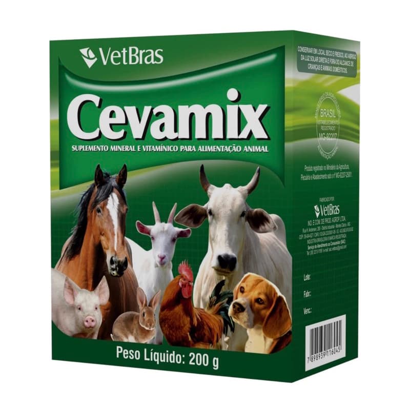 Cevamix Suplemento Mineral 200g Vetbras Vetbras