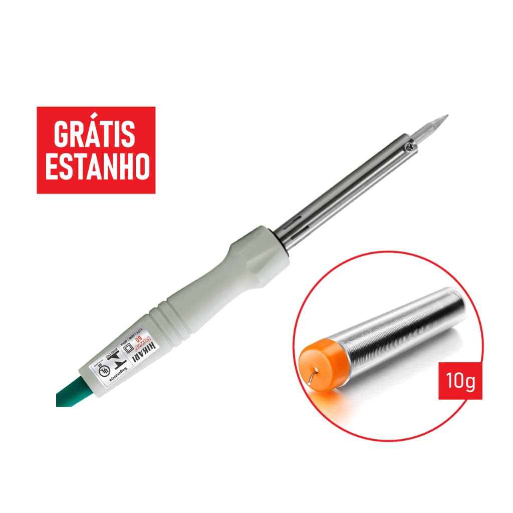 Ferro de Solda Profissional Hikari 60 Power 127V ou 220V