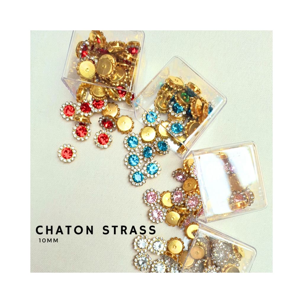 Chaton Strass 10mm (Escolha a partir de 10 Unidades) para Laços e Tiaras