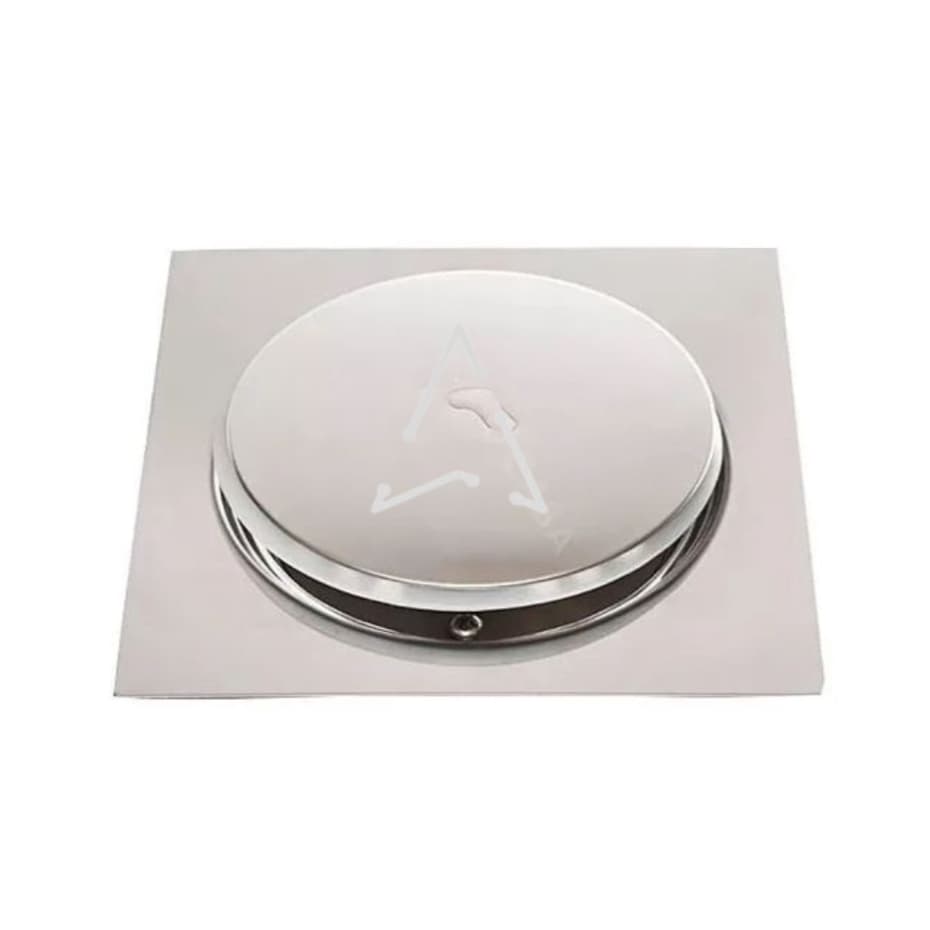Ralo Inteligente Click Para Banheiro 10x10 Cm Inox