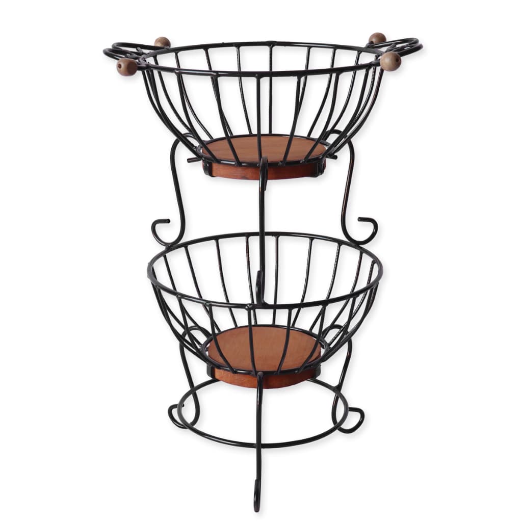 Fruteira Rústica 2 Andar De Chão Em Ferro/madeira Alta Qualidade
