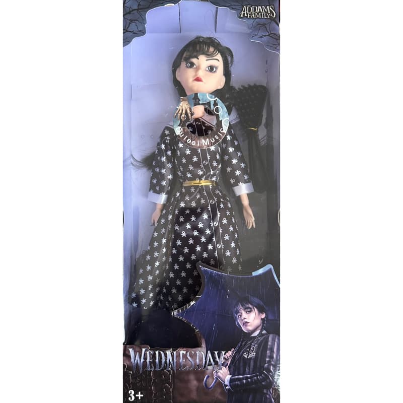 Boneca Wandinha 32cm Com Música E Acessórios