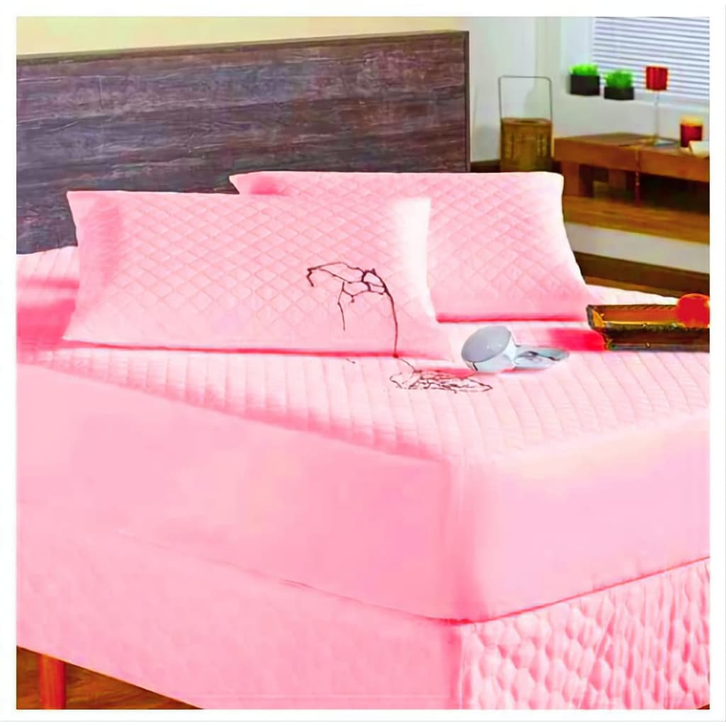 Kit 1 Capa Protetor de Colchão Box Casal Padrão+ 1 Capa Protetor de Colchão Solteiro  Matelado Impermeável Várias Cores