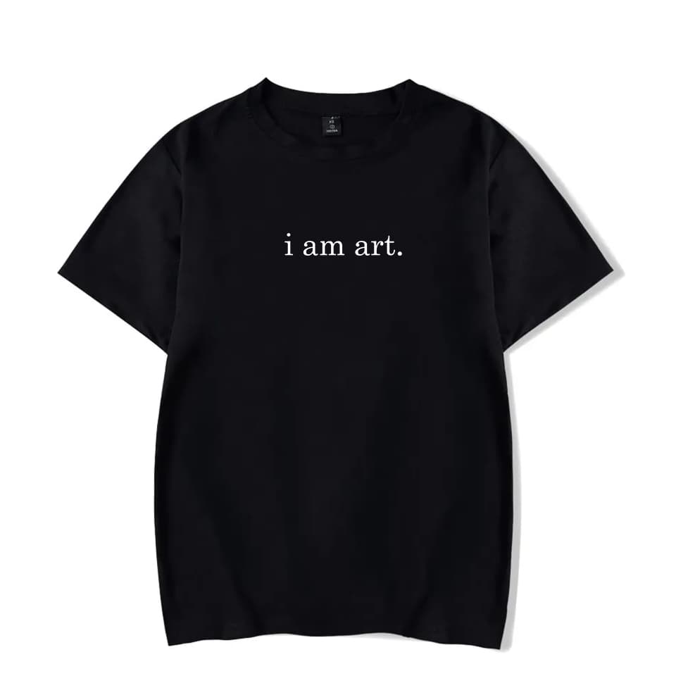 Camiseta I Am Art Lançamento De Estampa Camisa 100% Algodão Unissex