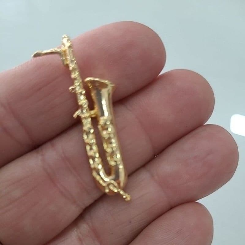 Boton para Lapela de Blazer Sax Barítono