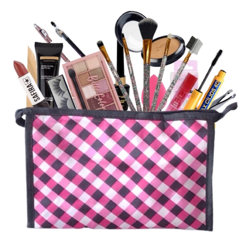 Kit De Maquiagem e Beleza Atacado Sucesso de Vendas 5 itens com Necessaire