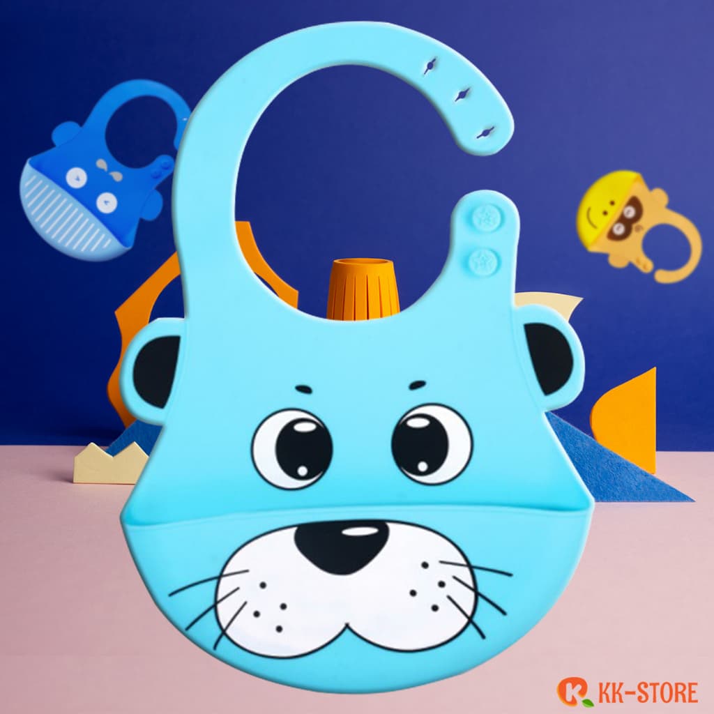 Kit Babador De Silicone Bebê Babador Buba Babador Bandana Impermeável Menino Blw Migalhas Menina Infantil