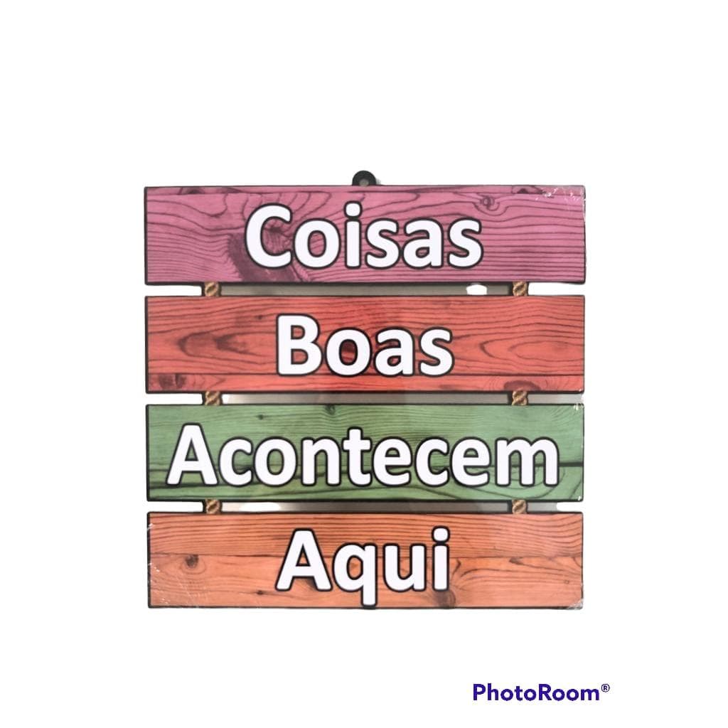 Placa Retro Decorativa Madeira Em MDF Adesivada Muitos Modelos Linda Decoracao