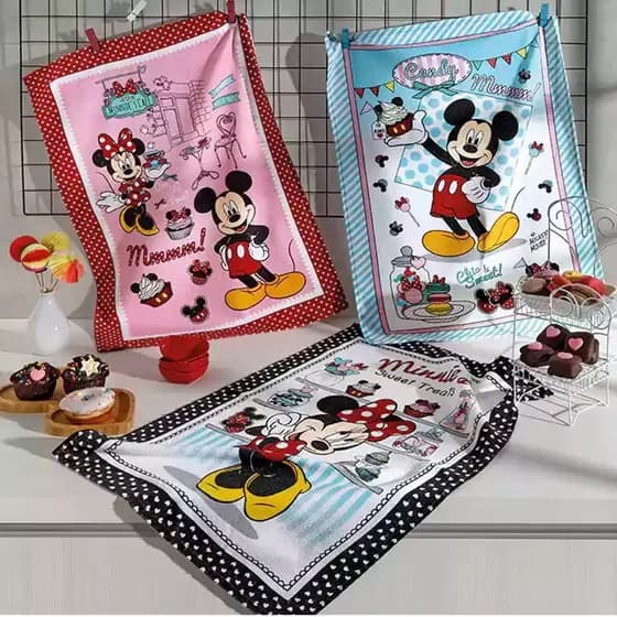 Kit 12 Panos de Copa Dohler Minnie 45cm x 65cm