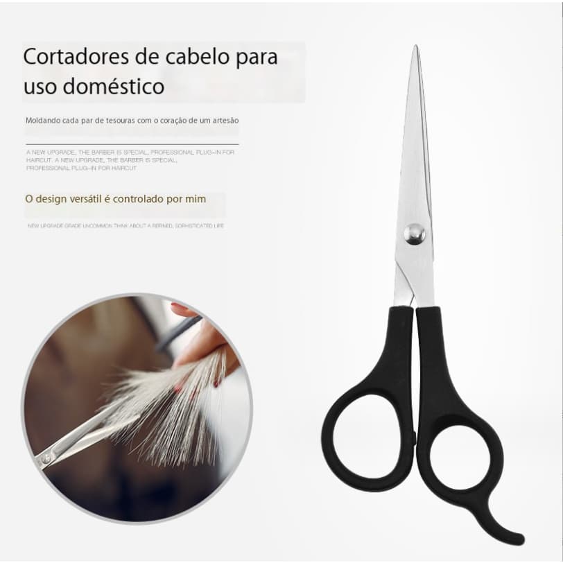 Tesoura profissional de  Inox Barbeiro Com Descanso 16 Cm alice bijou