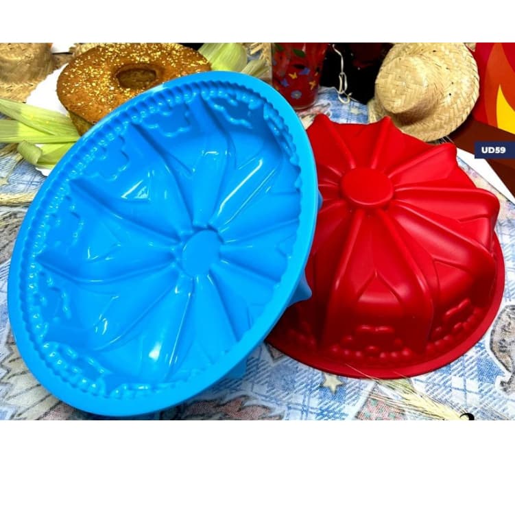 FORMA DE SILICONE P/ BOLO E PUDIM ASSADEIRA DECORAÇÃO COZINHA