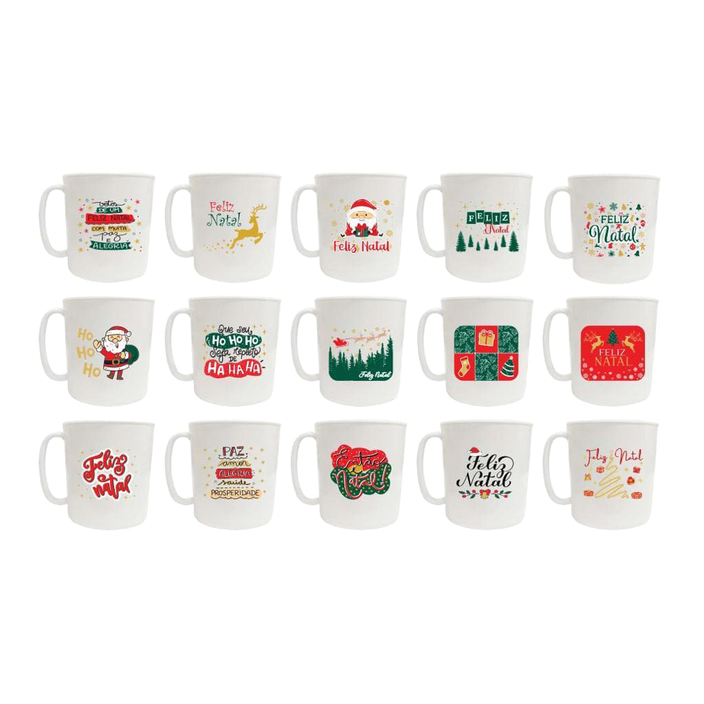 Caneca De Plástico 450ml - Natalina - Festas