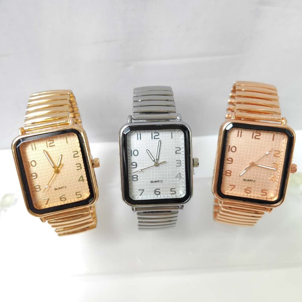 Relógio Feminino de pulso Quartz Pulseira Elástica analógico Pulseira em Aço Elestica Bracelete de mola Relógio de metal