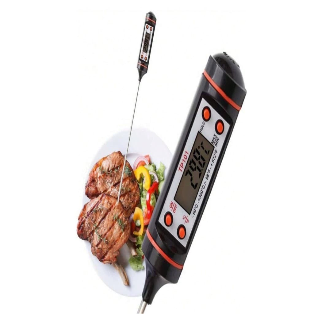 Termômetro Culinário Digital Espeto Alimento Cozinha Carnes Frango Bebidas Líquido Até 300º C
