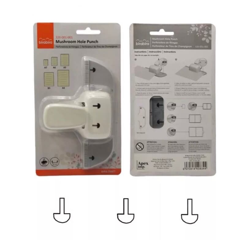 Furador Disco Cogumelo 10mm Encadernação Caderno Inteligente