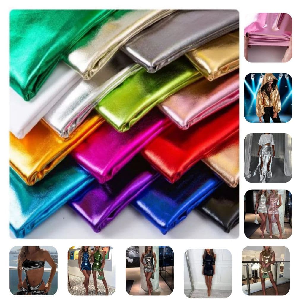 50cm x1,50 largura Malha Metalizada para roupa com Elastano Carnaval