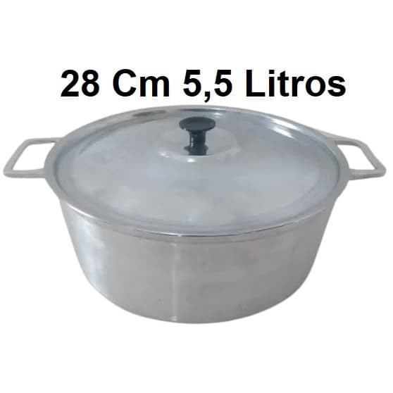 Panelas Avulsas de Alumínio Batido Alça de Ferro N.16 á 30 Cm Caçarolas Utensílios de Cozinha