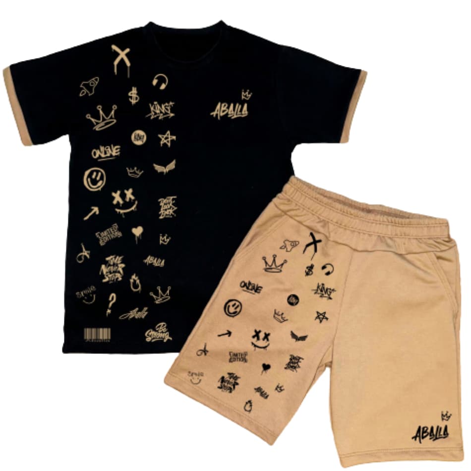 Conjunto Juvenil Masculino Infantil Kit 2Peças Camisa e Bermuda Veste 2 ao 14 anos 2024